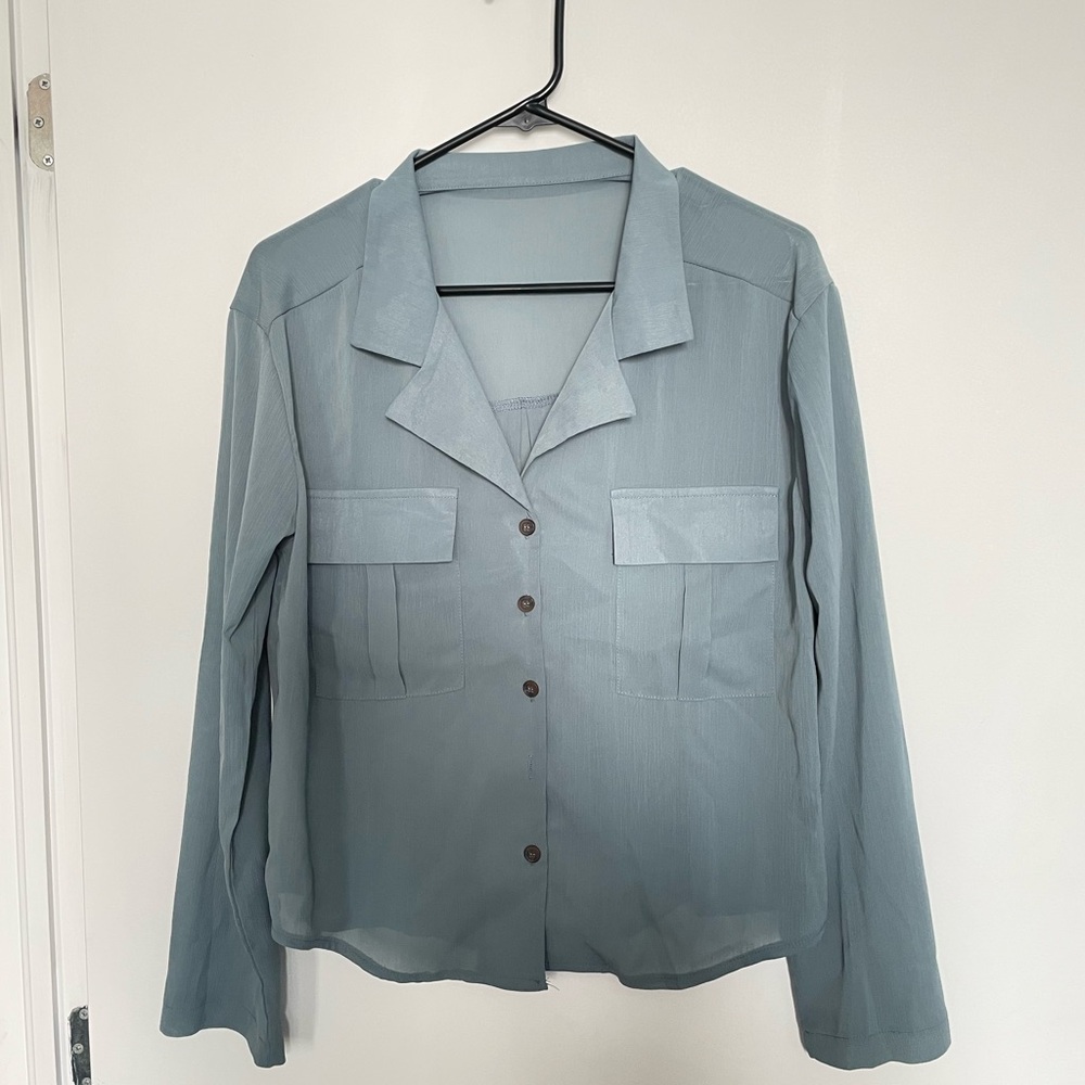 Light Blue Button-Up Shirt